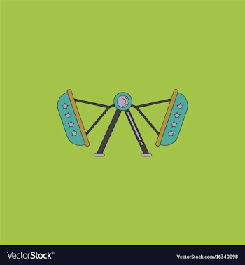 Amusement park circus attraction vector image