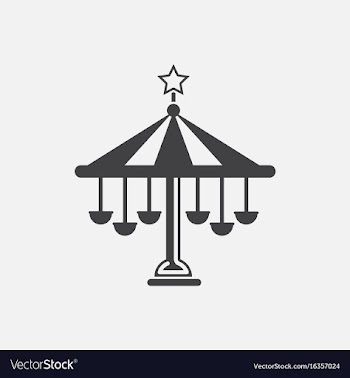 Amusement park circus attraction vector image