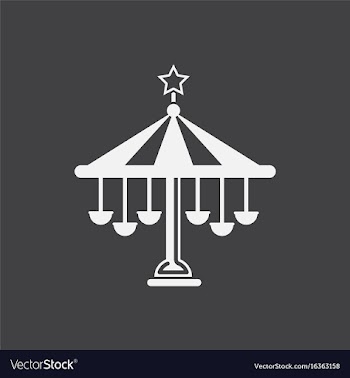 Amusement park circus attraction vector image
