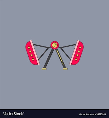 Amusement park circus attraction vector image