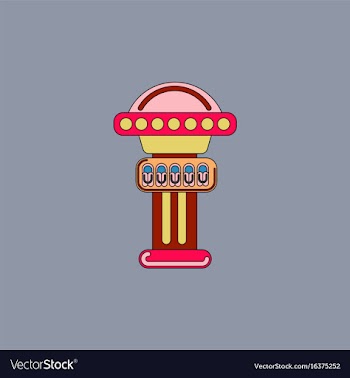 Amusement park circus attraction vector image