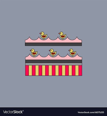 Amusement park circus attraction vector image