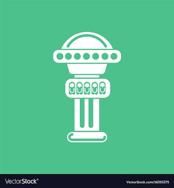 Amusement park circus attraction vector image