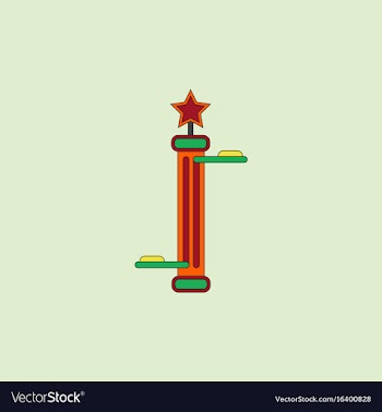 Amusement park circus attraction vector image