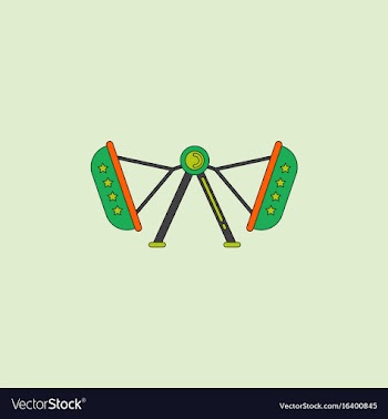 Amusement park circus attraction vector image