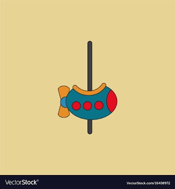 Amusement park circus attraction vector image