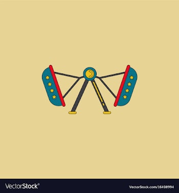 Amusement park circus attraction vector image