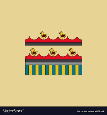 Amusement park circus attraction vector image