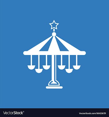 Amusement park circus attraction vector image
