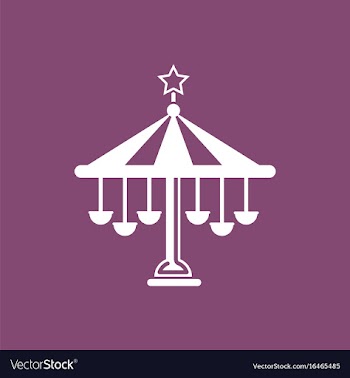 Amusement park circus attraction vector image