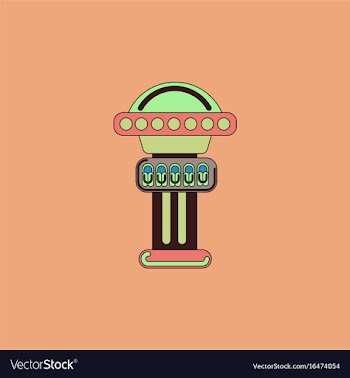 Amusement park circus attraction vector image