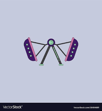 Amusement park circus attraction vector image