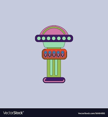 Amusement park circus attraction vector image