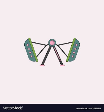 Amusement park circus attraction vector image