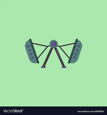 Amusement park circus attraction vector image