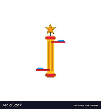 Amusement park circus attraction vector image