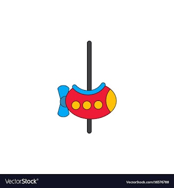 Amusement park circus attraction vector image
