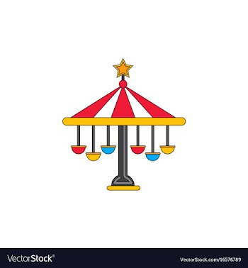 Amusement park circus attraction vector image