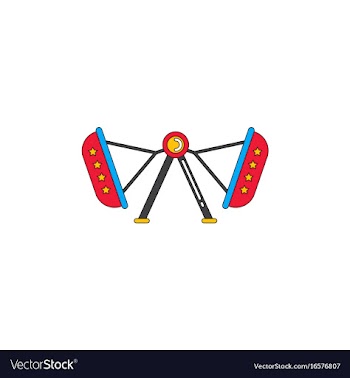 Amusement park circus attraction vector image