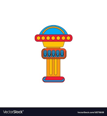 Amusement park circus attraction vector image