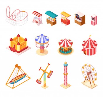 Amusement park Free Vector