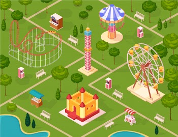 Amusement park Free Vector