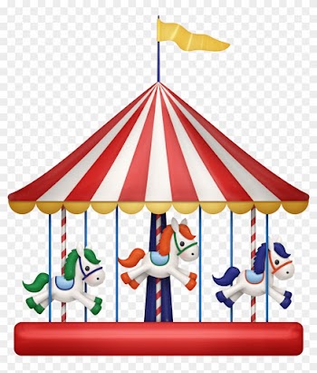 Amusement Park - Merry Go Round Clip Art