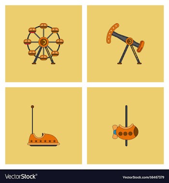 Amusement park stock vector image