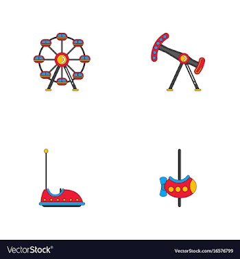 Amusement park stock vector image