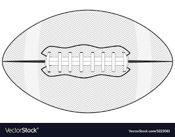 An american football ball isolated in white vector image