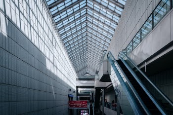 an architectural picture taken at the COEX in Seoul