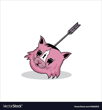 an arrowed cats head