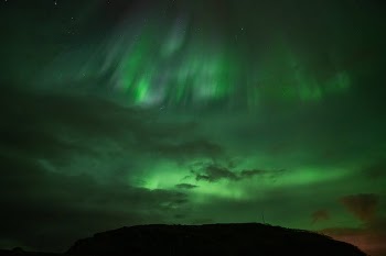 An Aurora Borealis at Night