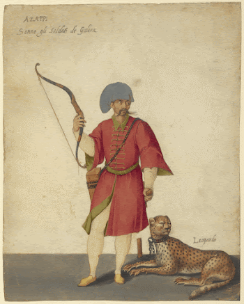 An Azappo Archer with a Cheetah; | Free Photo - rawpixel