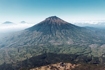 An Isolated Mountain Volcano