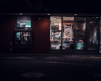 An Open Shop at Night 