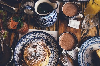 An overhead shot of a breakfast | Free Photo - rawpixel