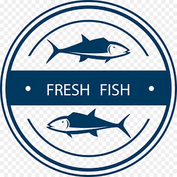 Anadolukavau011fu0131 Seafood Fishing Bluefish Fishery - Blue fishing camp tag vector 