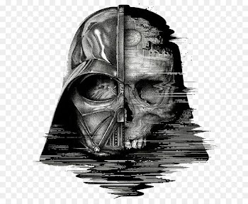 Anakin Skywalker Boba Fett Leia Organa Star Wars Miniatures - Black hand painted skull illustrator 