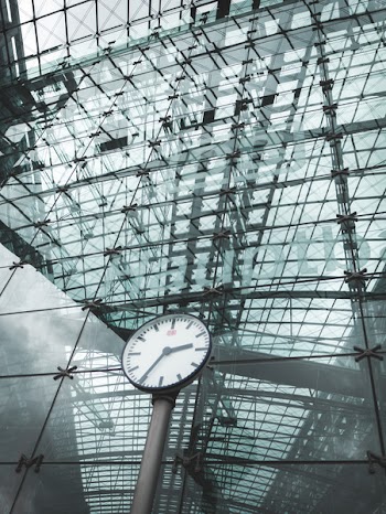 Analog Clock Pointing at 2:35