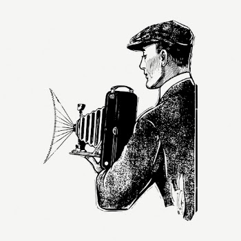 Analog photographer drawing, vintage illustration | Free PSD - rawpixel