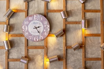 Analog Wall Clock Showing 2:25 Time