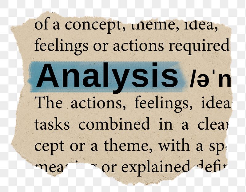 Analysis png word sticker, torn | Free PNG - rawpixel
