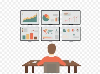 Analytics Big data Search engine optimization Marketing - Business office pattern 