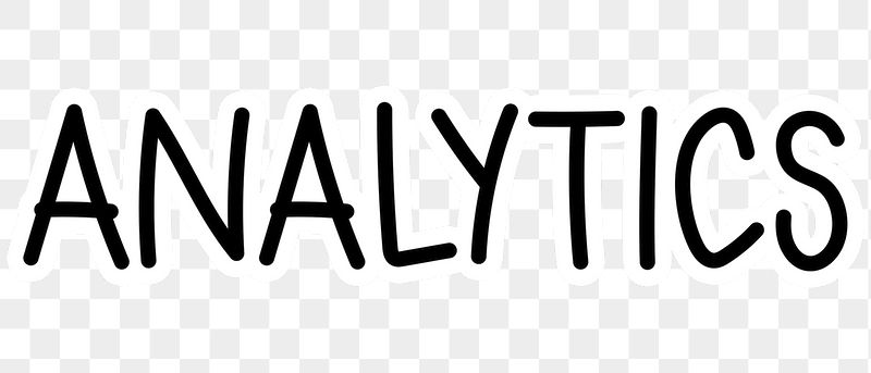 Analytics png word sticker typography, | Free PNG - rawpixel