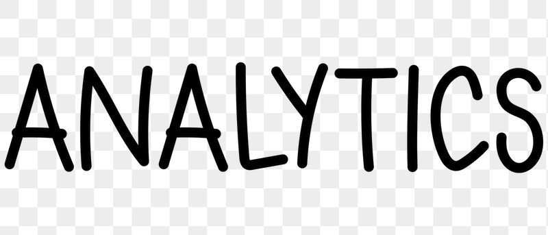 Analytics png word sticker typography, | Free PNG - rawpixel