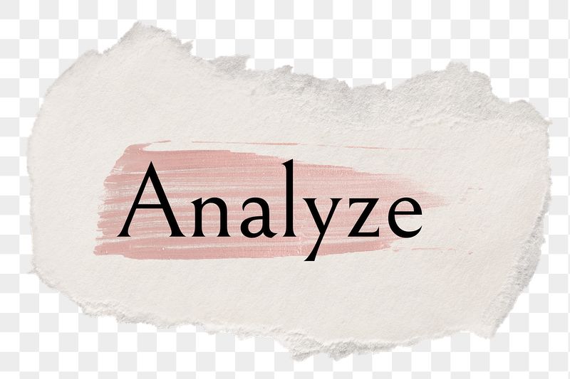 Analyze png ripped paper word | Free PNG - rawpixel