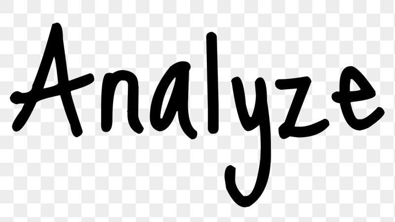 Analyze word png, simple typography | Free PNG - rawpixel