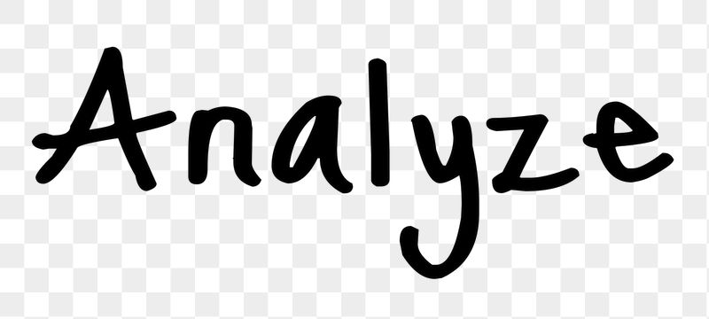 Analyze word png, simple typography | Free PNG - rawpixel