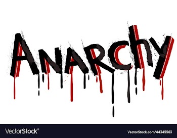 anarchy lettering black and red colors